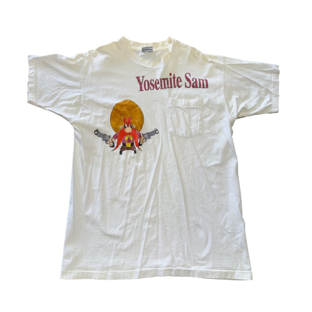 Trend Basics Yosemite Sam T-Shirt Mens XLT White Good Vintage Looney Tunes 90s